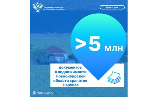 Более пяти миллионов документов о недвижимости Новосибирской области хранится в архиве